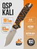 Нож QSP Kali, Stonewashed 14C28N, G10 Black/Orange, QS159-D1 Нож QSP Kali, Stonewashed 14C28N, G10 Black/Orange, QS159-D1
